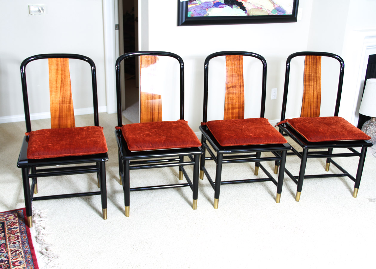 Set of Six Chinoiserie Henredon Elan Chairs