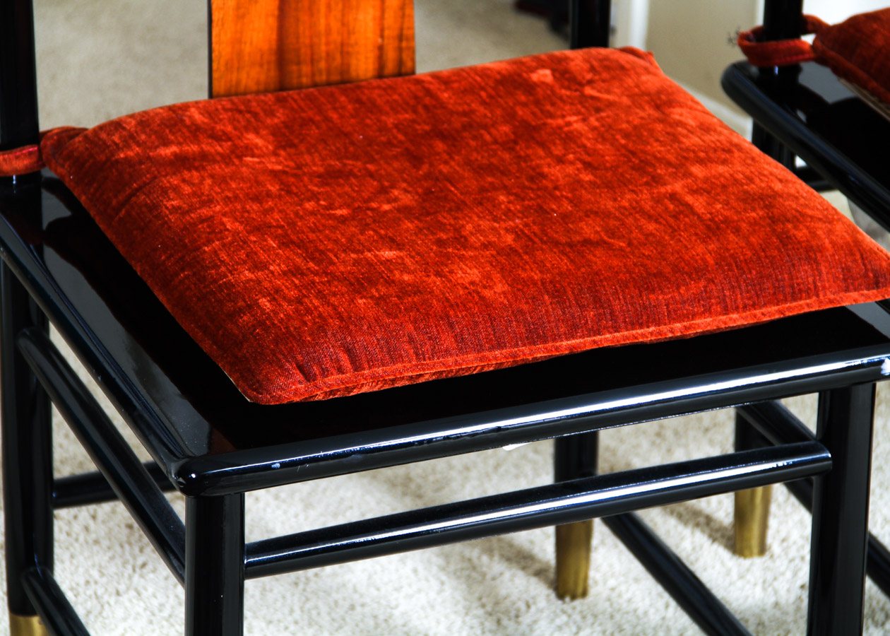 Set of Six Chinoiserie Henredon Elan Chairs