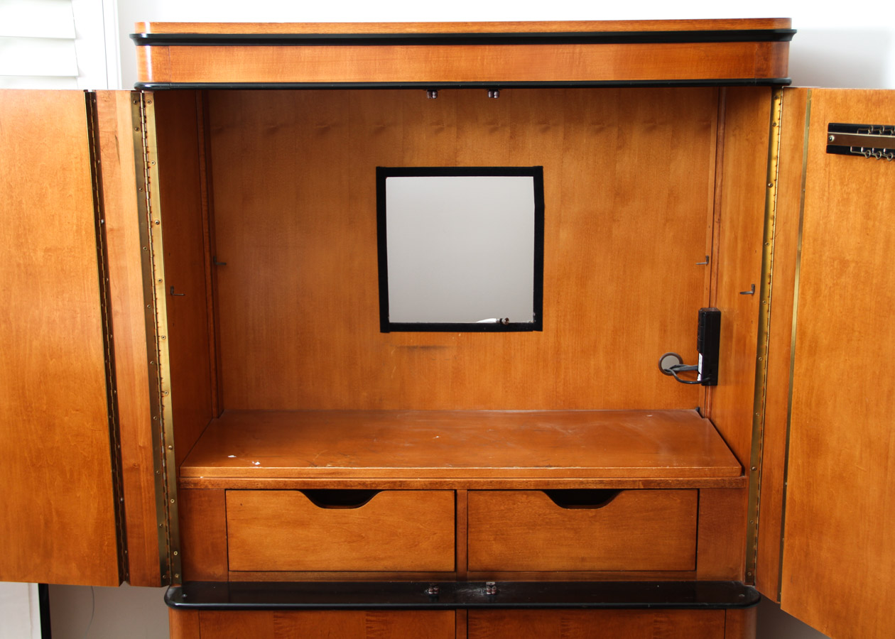 National Mt. Airy Biedermeier Style TV Armoire
