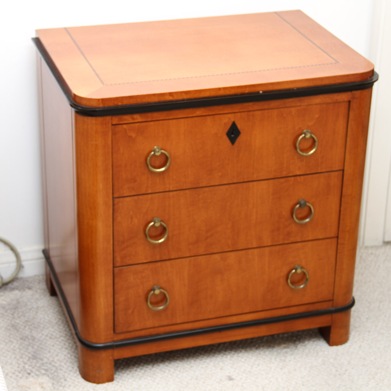 Pair of National Mt. Airy Biedermeier Bedside Tables