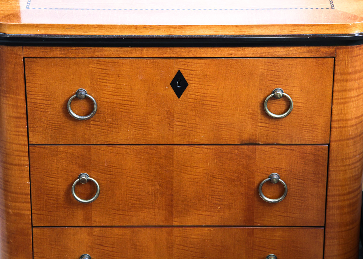 Pair of National Mt. Airy Biedermeier Bedside Tables