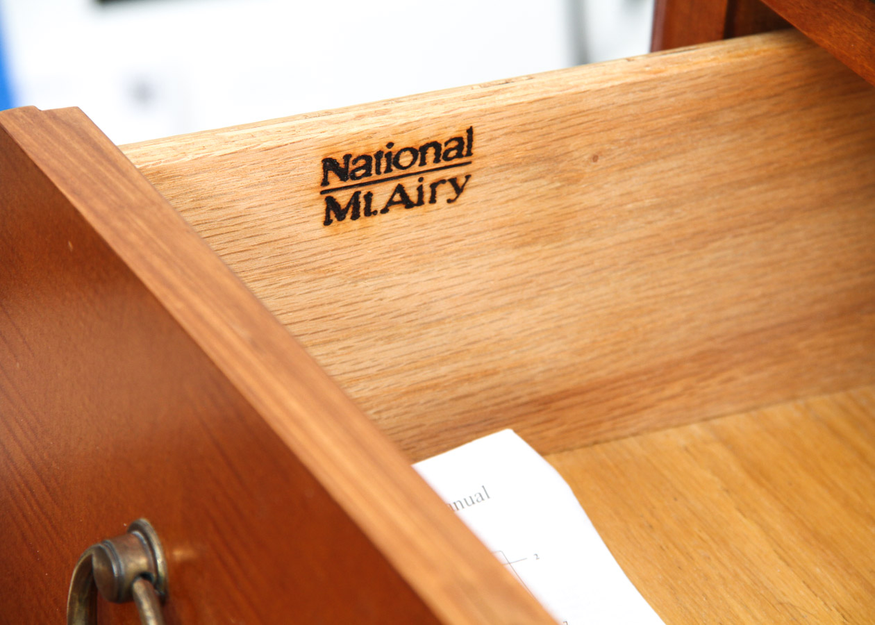 Pair of National Mt. Airy Biedermeier Bedside Tables