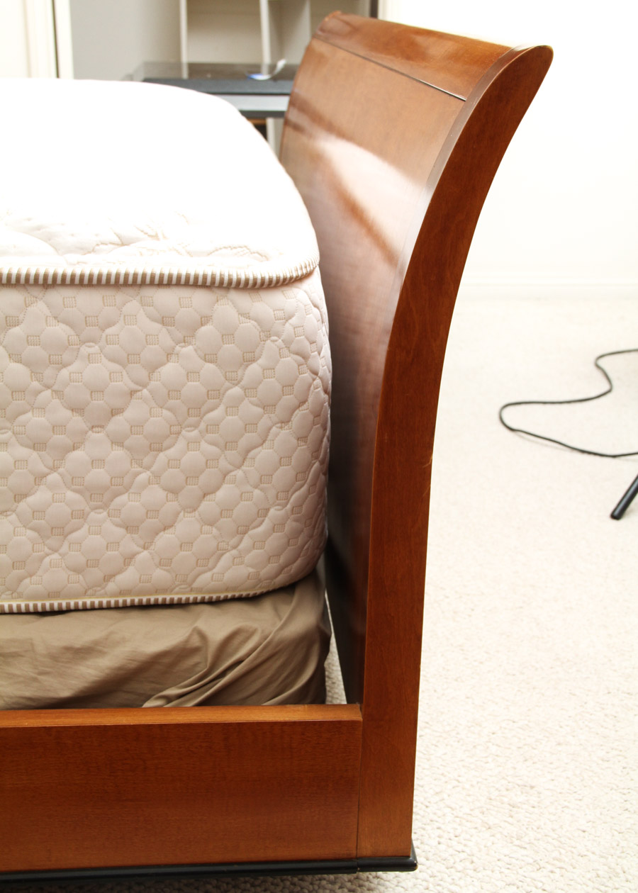 National Mt. Airy Biedermeier Style Queen Sleigh Bed