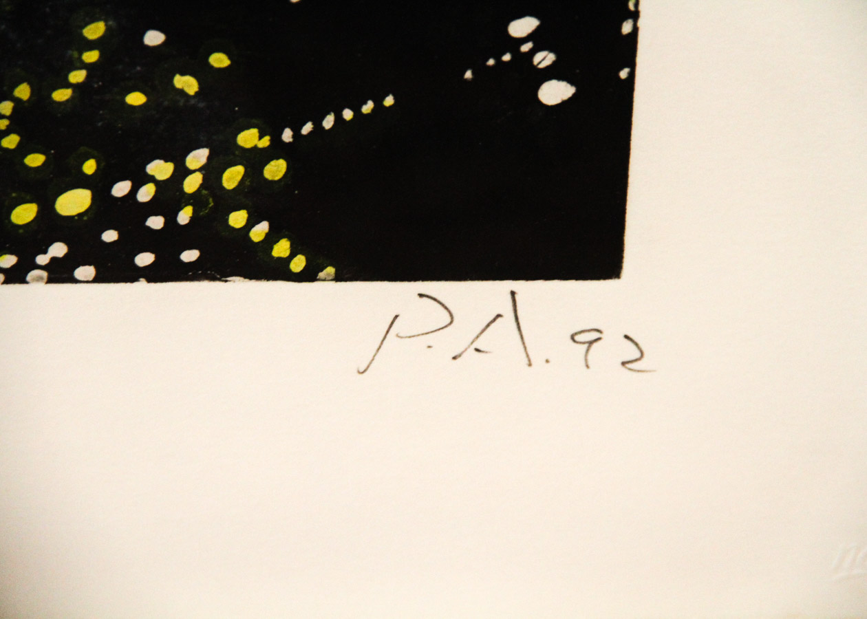 Peter Alexander Color Etching "Cloudfield"