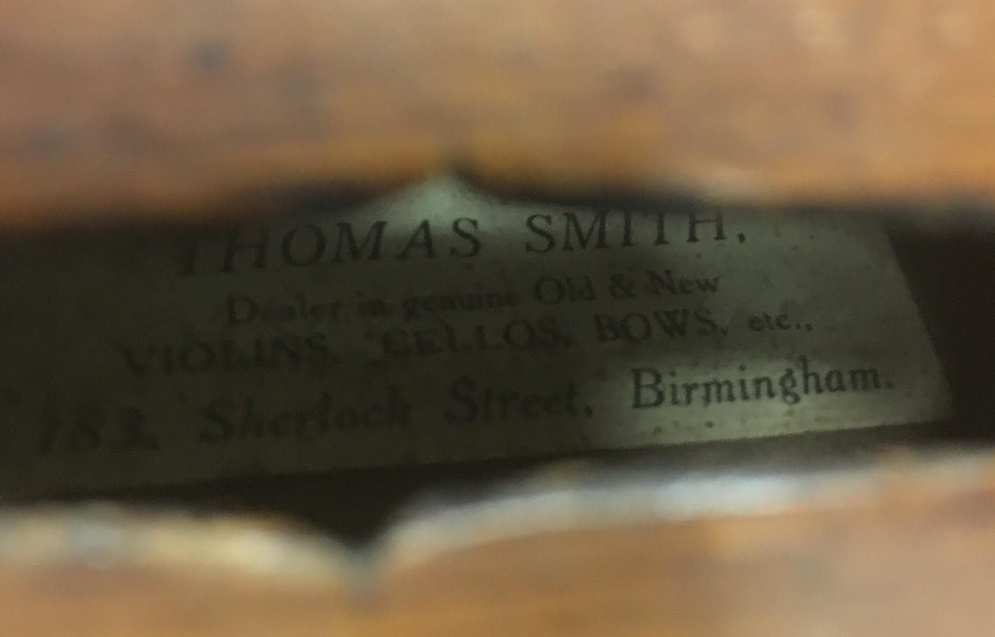 Thomas Smith Violin