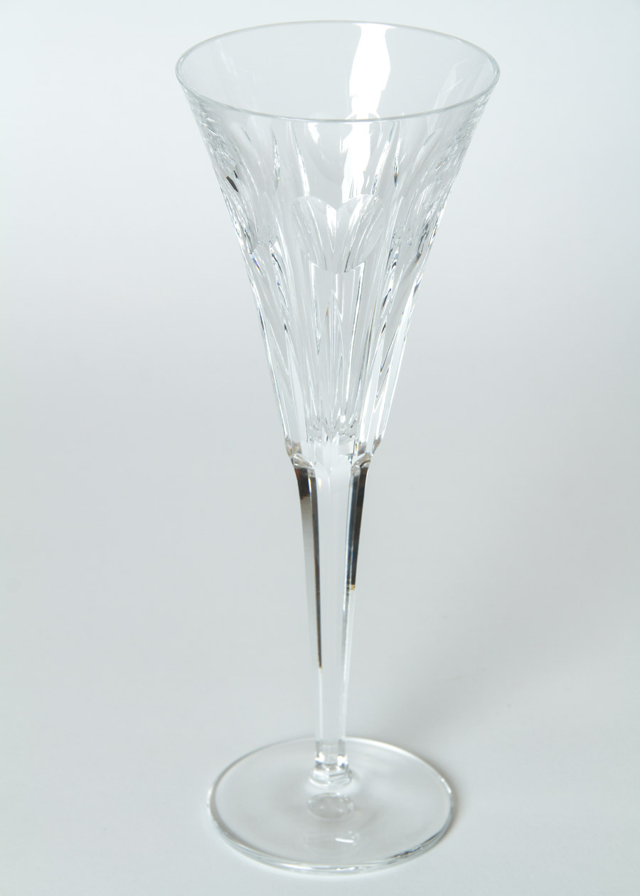 Collection of Eleven Waterford  Crystal Champagne Flutes