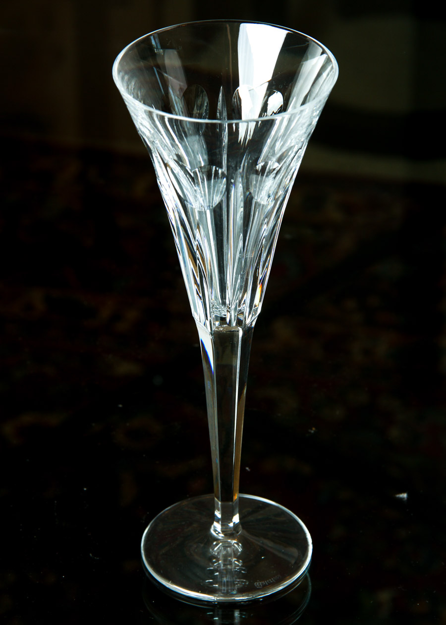 Collection of Eleven Waterford  Crystal Champagne Flutes