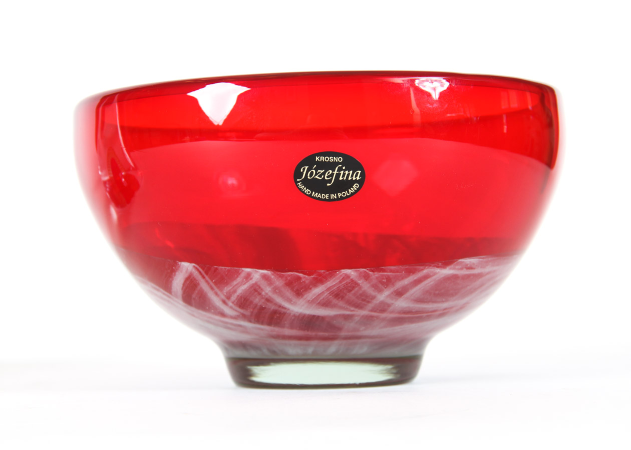 Rosenthal Vase, Krosno Poland Bowl, and Art Glass Paperweight