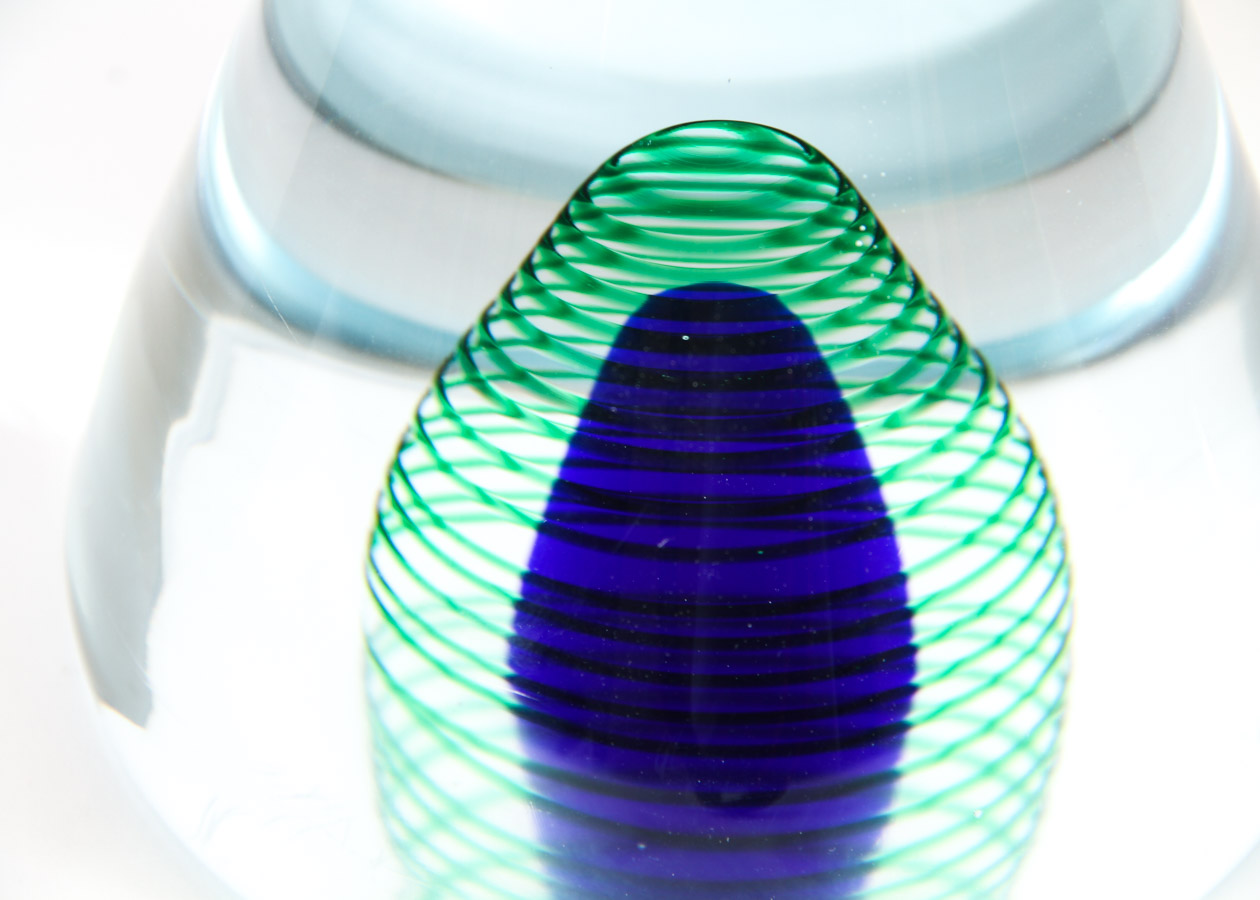 Rosenthal Vase, Krosno Poland Bowl, and Art Glass Paperweight