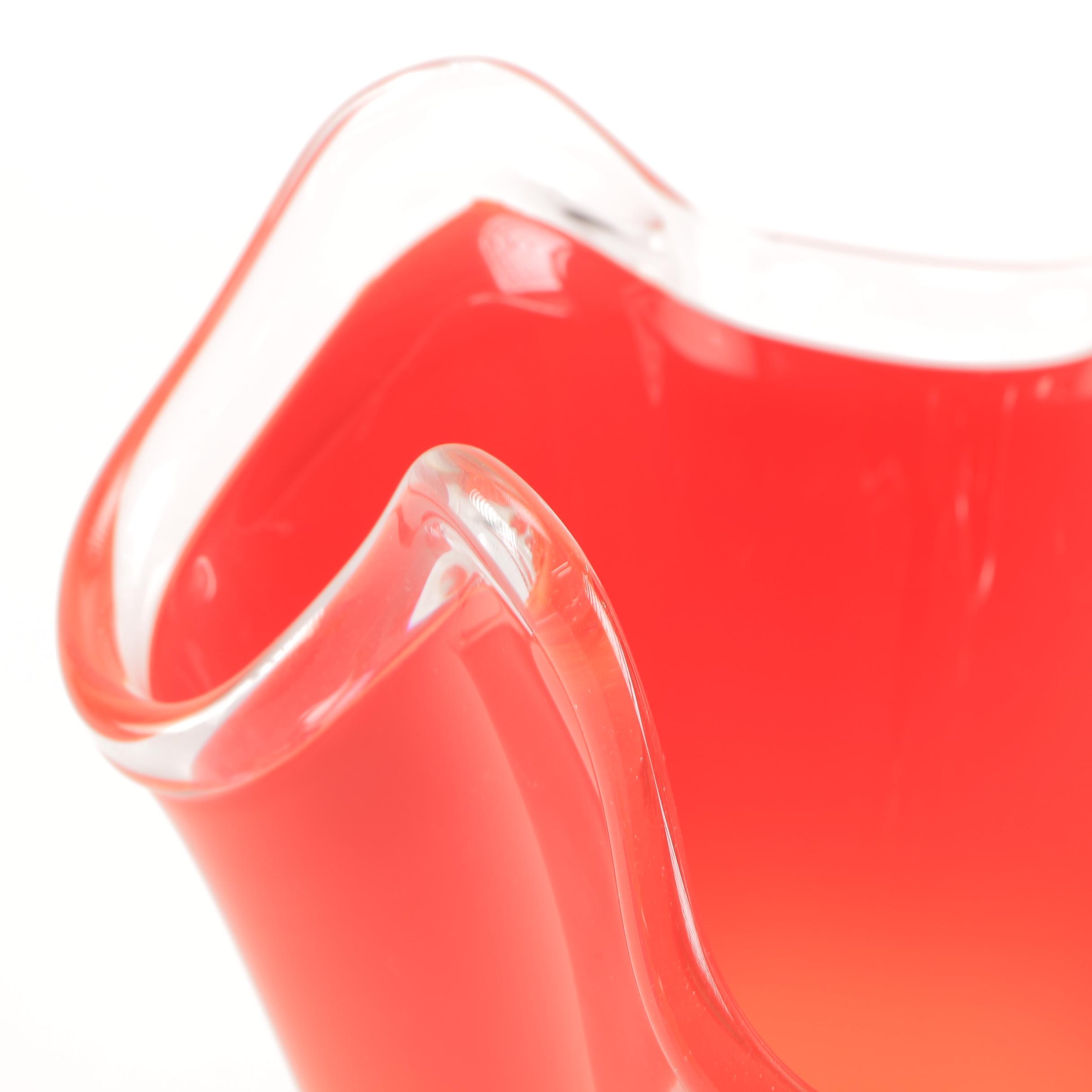 David Hershey Art Glass Handkerchief Vases