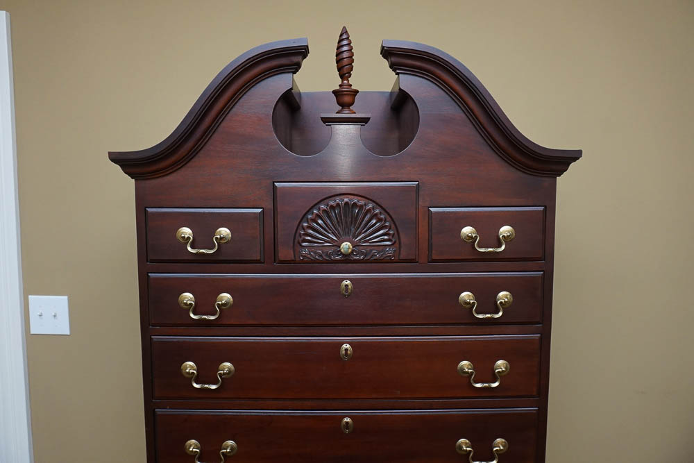 Queen Anne Style Highboy Dresser by Davis Cabinet Company