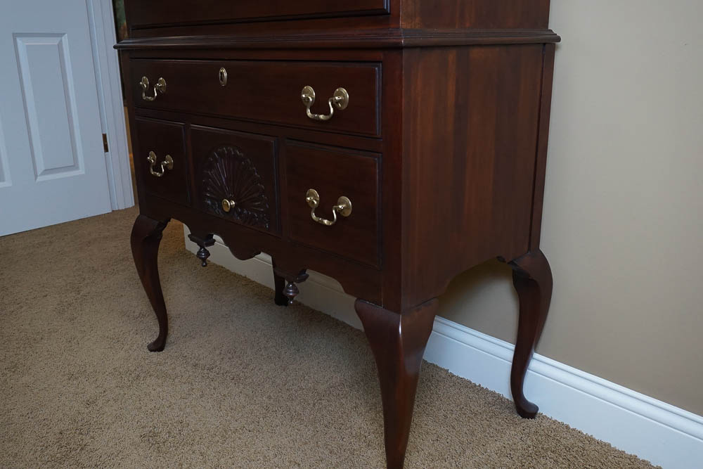 Queen Anne Style Highboy Dresser by Davis Cabinet Company