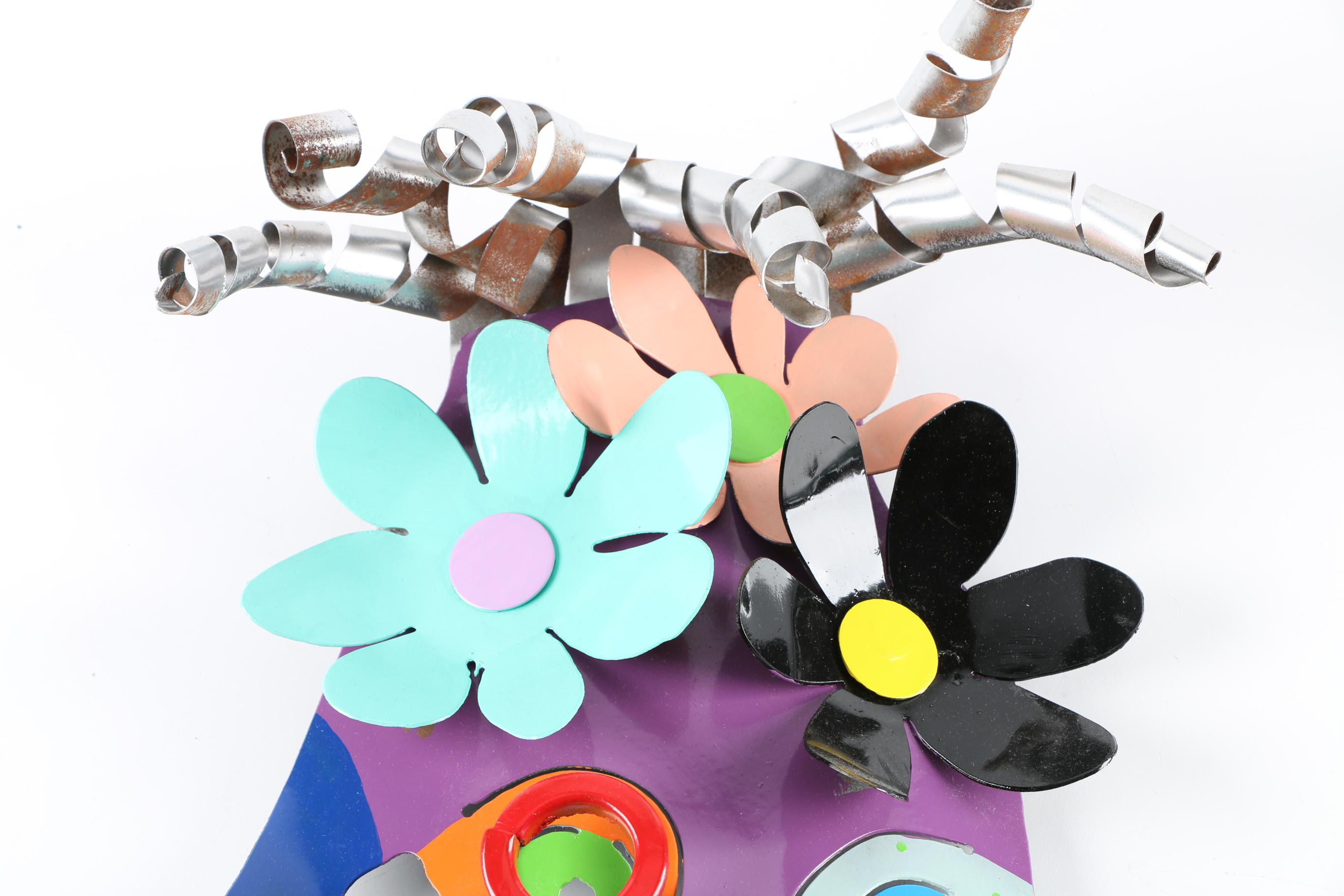 Brother Mel Meyer Metal Mask Sculptures