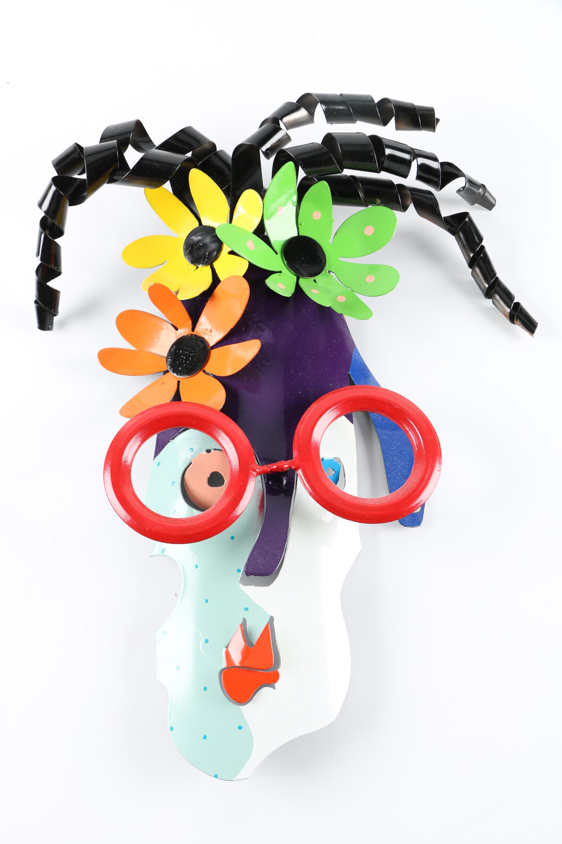 Brother Mel Meyer Metal Mask Sculptures