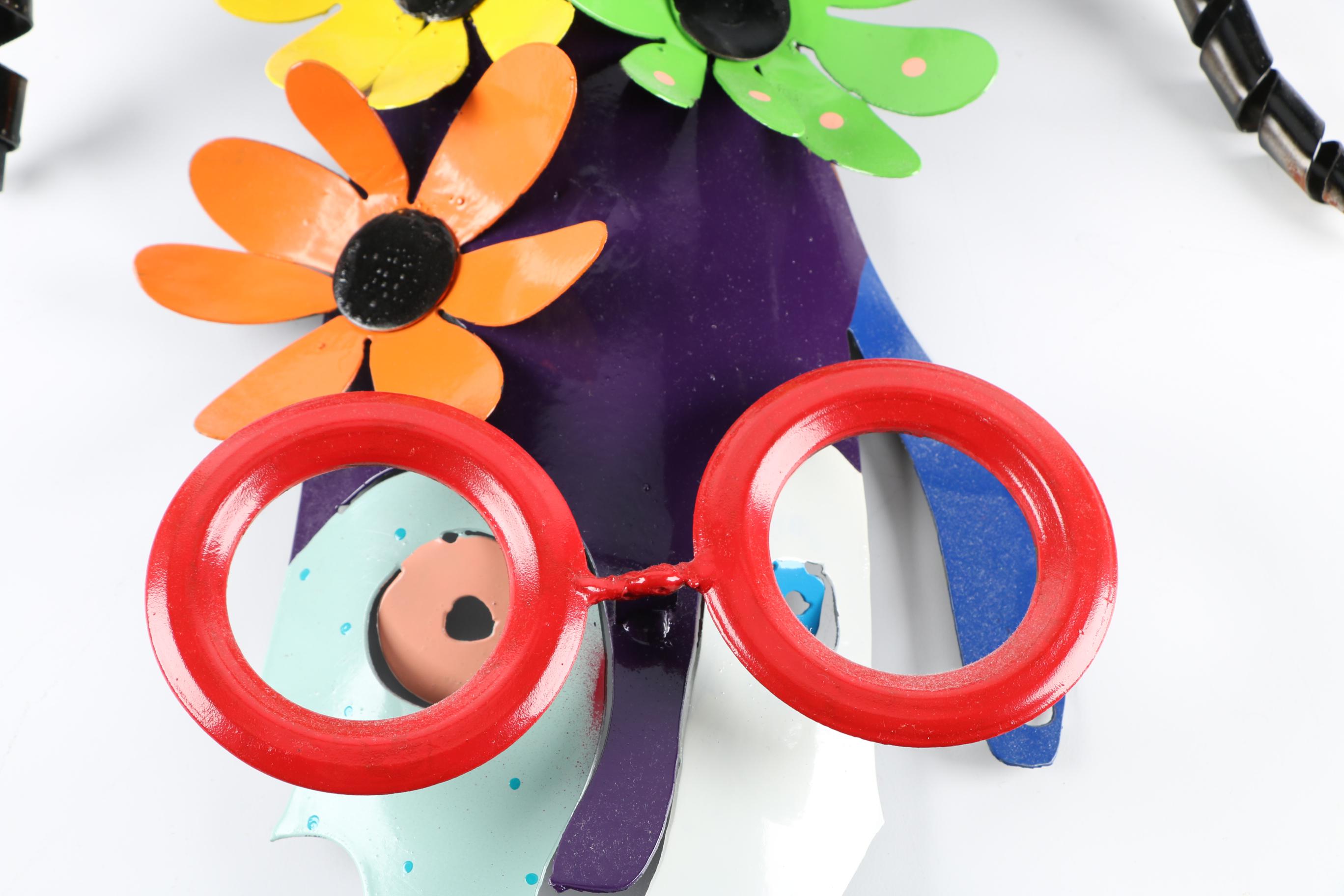 Brother Mel Meyer Metal Mask Sculptures