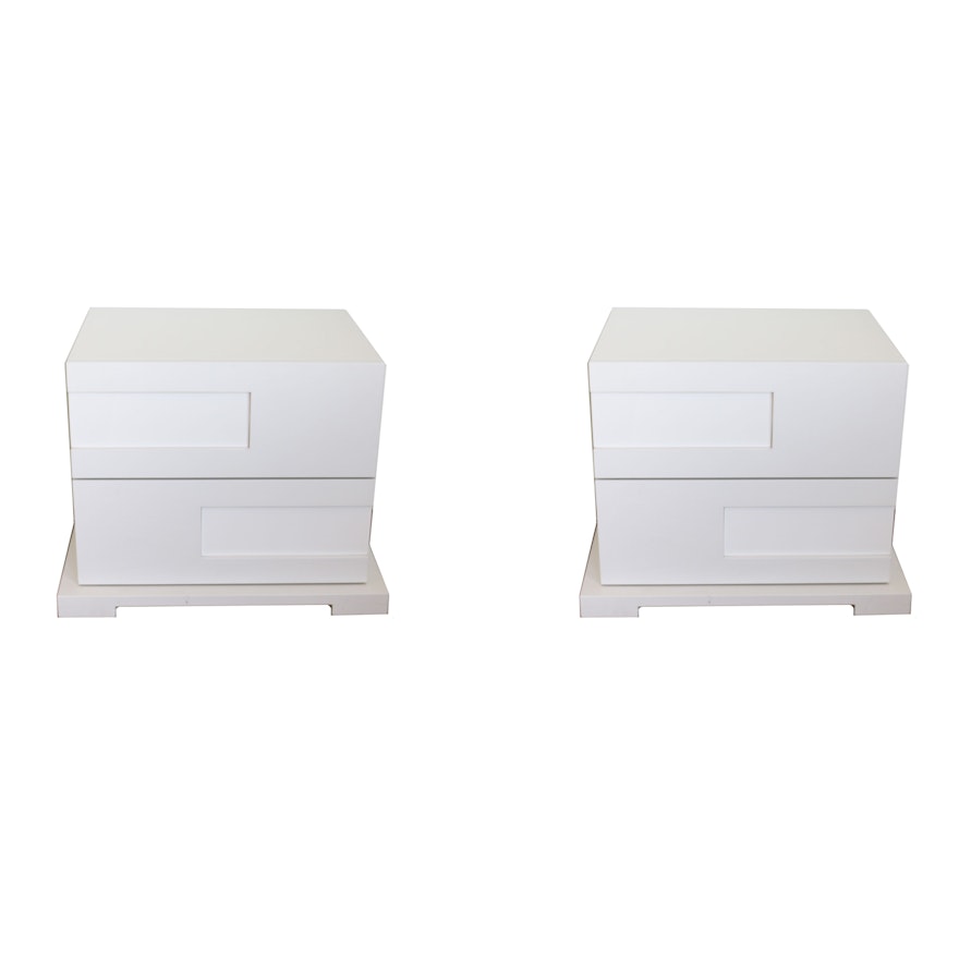 Modernist Style Nightstands From Cantoni