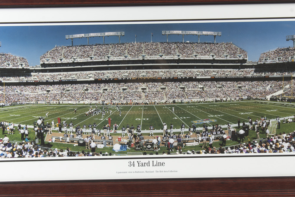 Rob Arra Offset Lithograph "34 Yard Line"