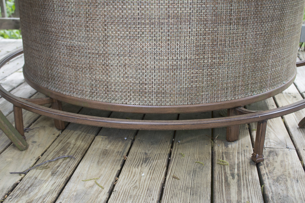 Outdoor Semi-Circular Bar and Counter Height Armchairs by Castelle