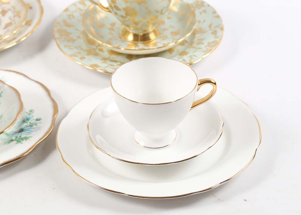 English Bone China Tea Cup and Saucer Sets