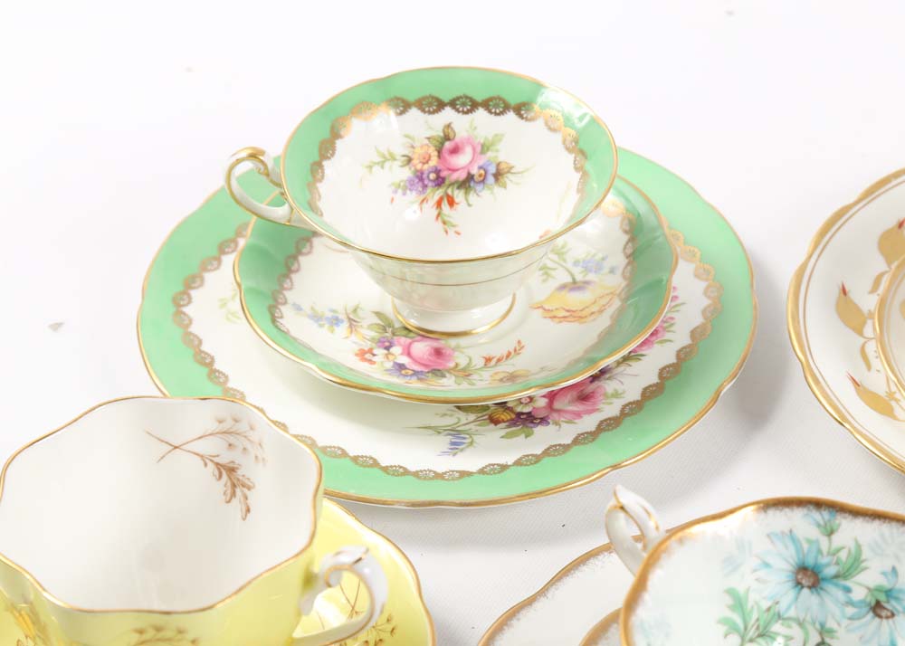 English Bone China Tea Cup and Saucer Sets