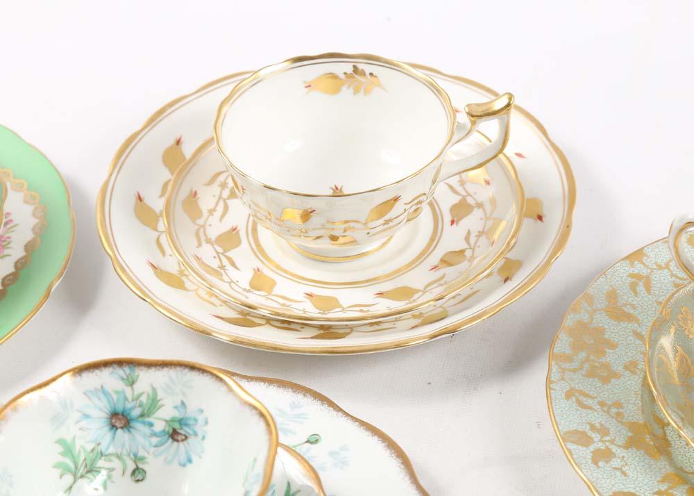 English Bone China Tea Cup and Saucer Sets