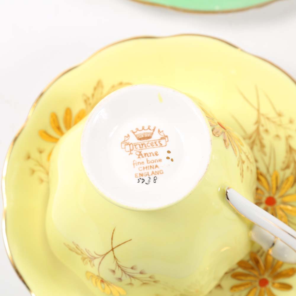 English Bone China Tea Cup and Saucer Sets