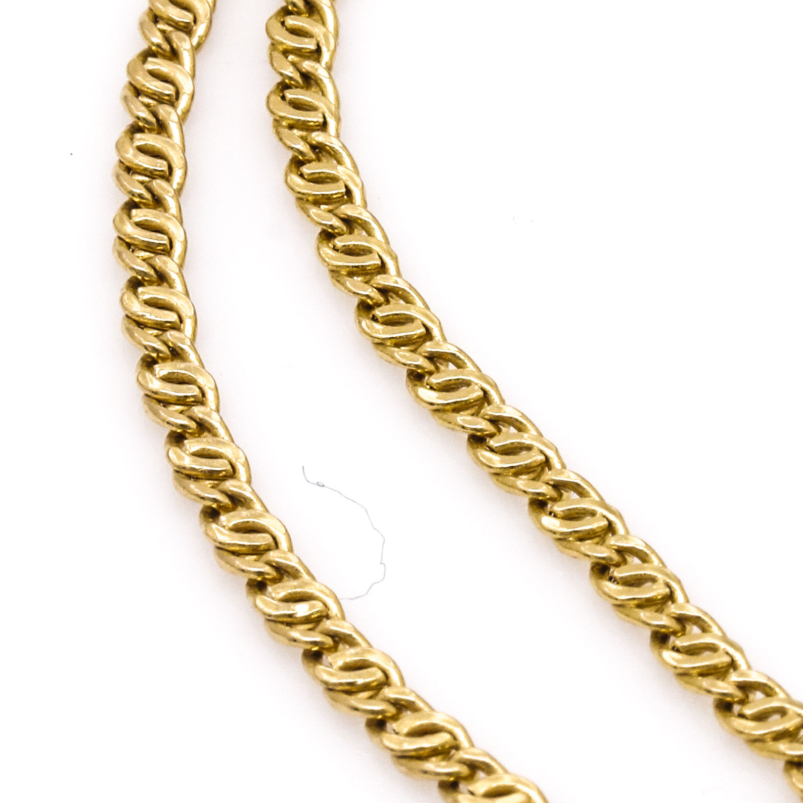 14K Yellow Gold Diamond and Cultured Pearl Bracelet and Charms