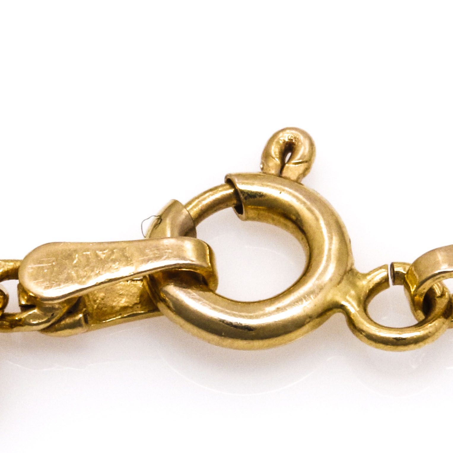 14K Yellow Gold Diamond and Cultured Pearl Bracelet and Charms