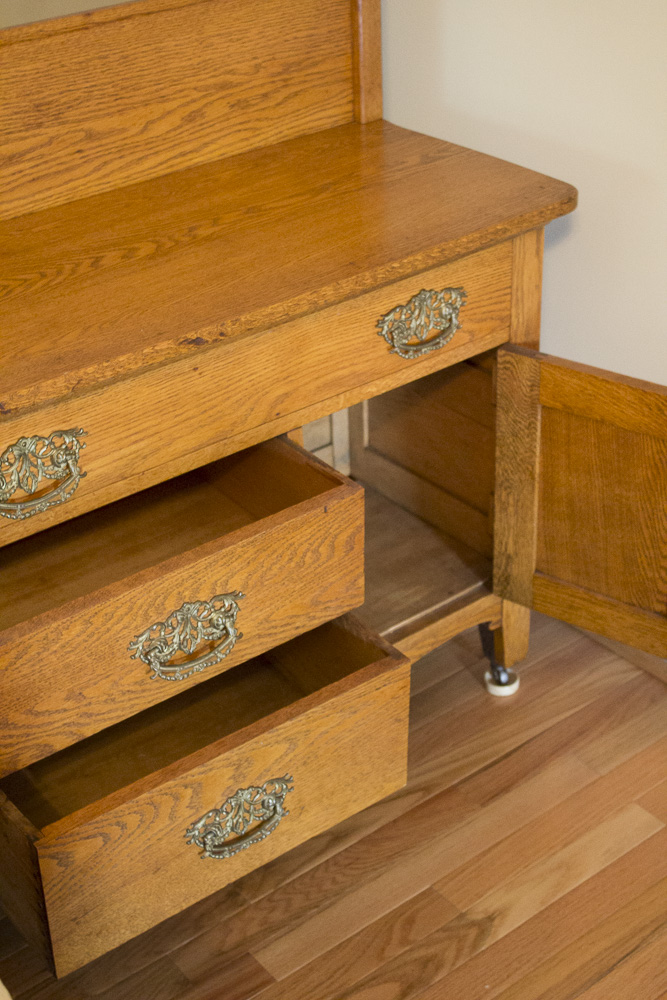 Antique Oak Dry Sink