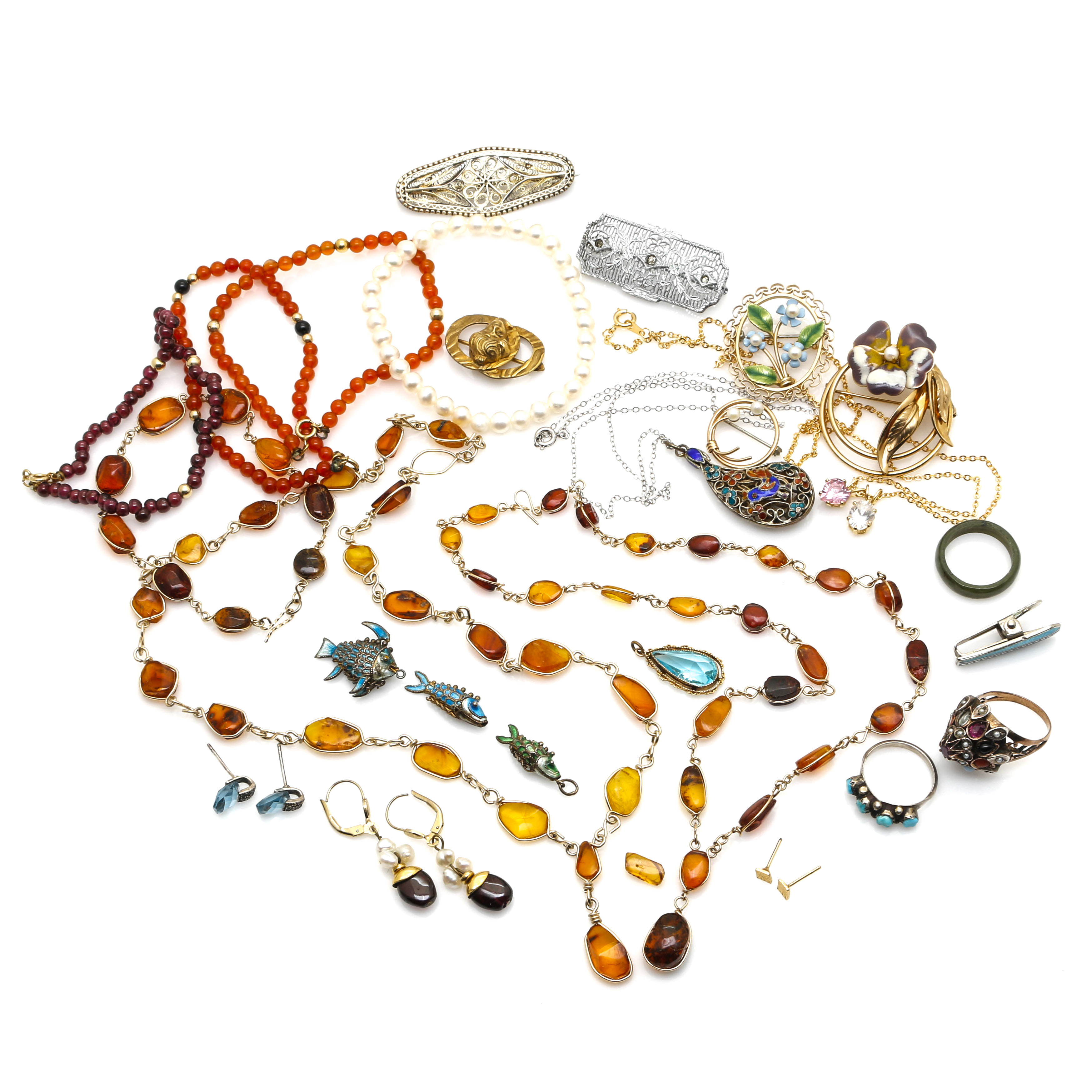 Assortment of Costume Jewelry