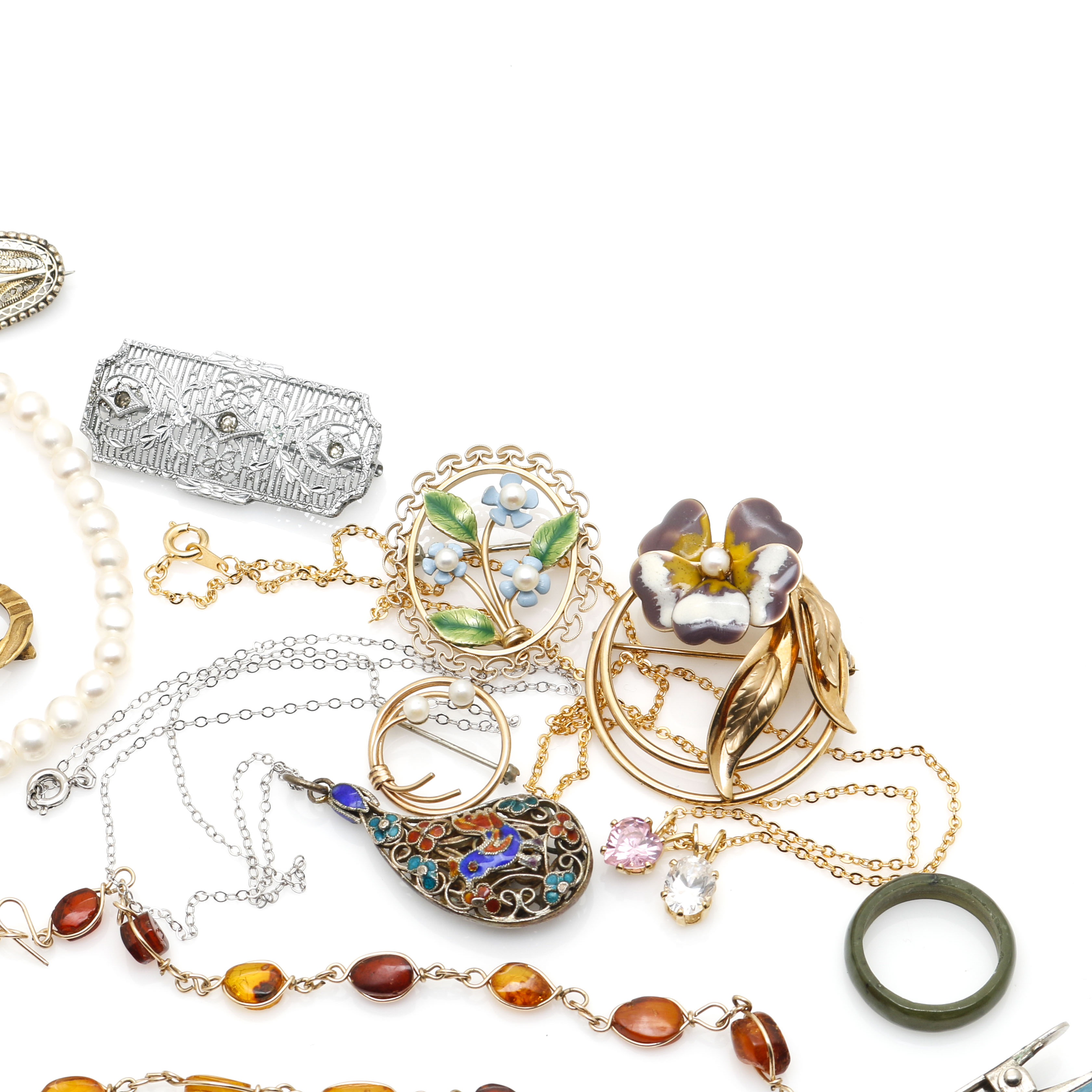 Assortment of Costume Jewelry