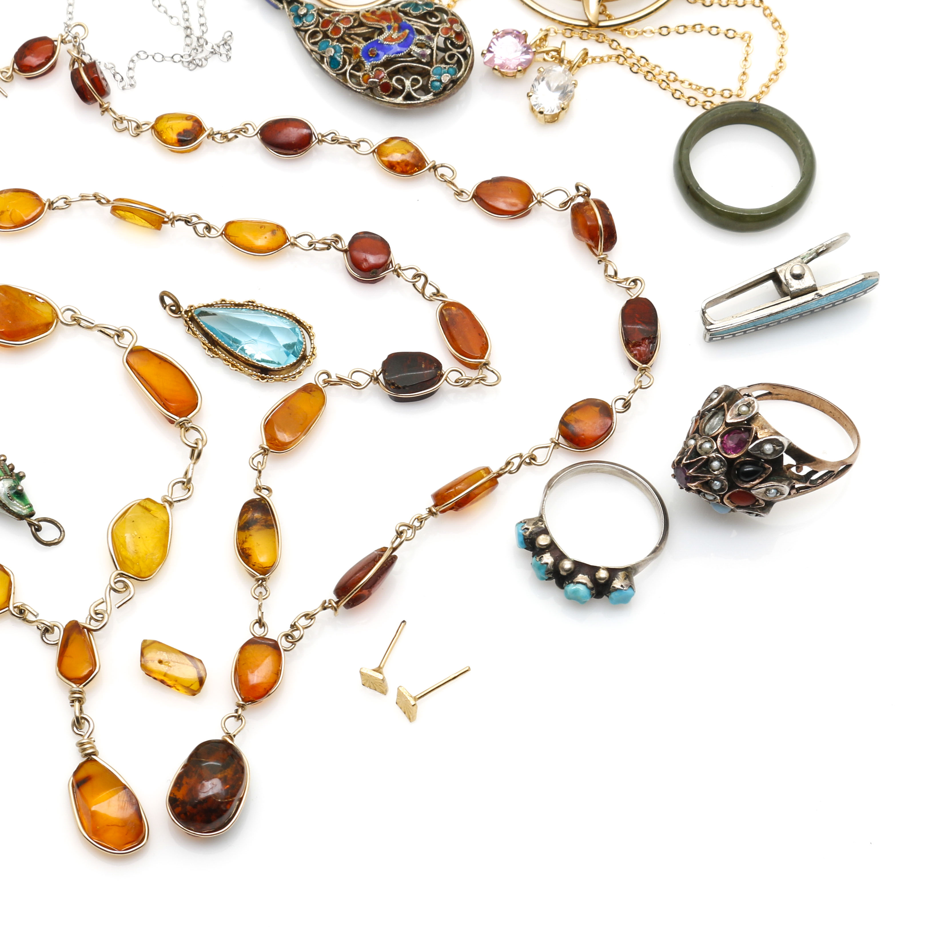 Assortment of Costume Jewelry