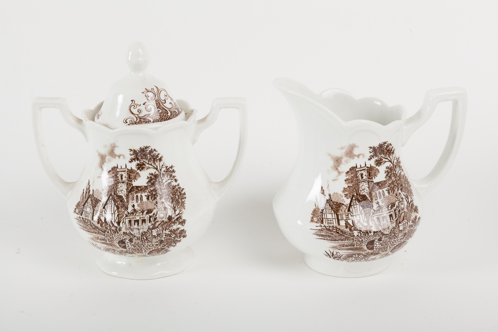 Collection of J&G Meakin "Stratford Stage" Ironstone Dinnerware