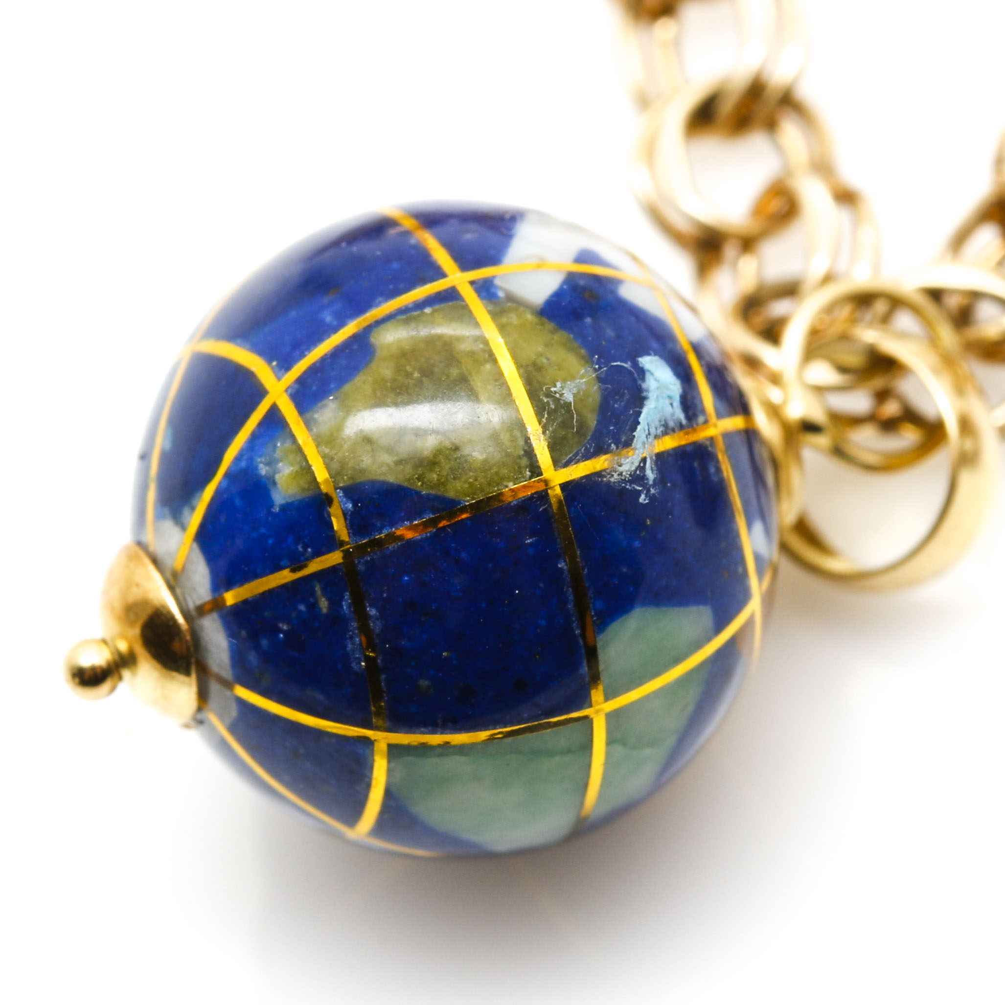 10K, 14K, and 18K Yellow Gold Charmalier Charm Bracelet With Gemstones and Pearls