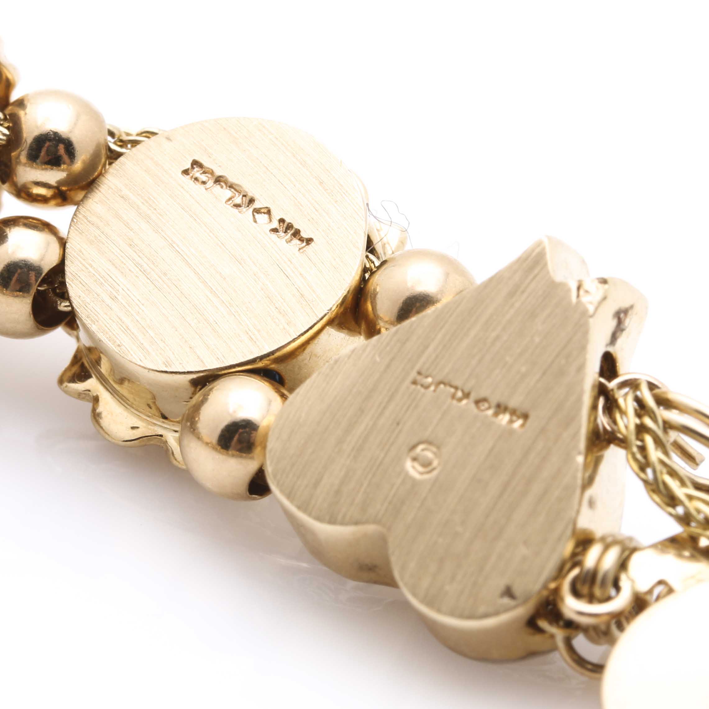 R. Klein 14K Yellow Gold Diamond and Gemstone Slide Bracelet