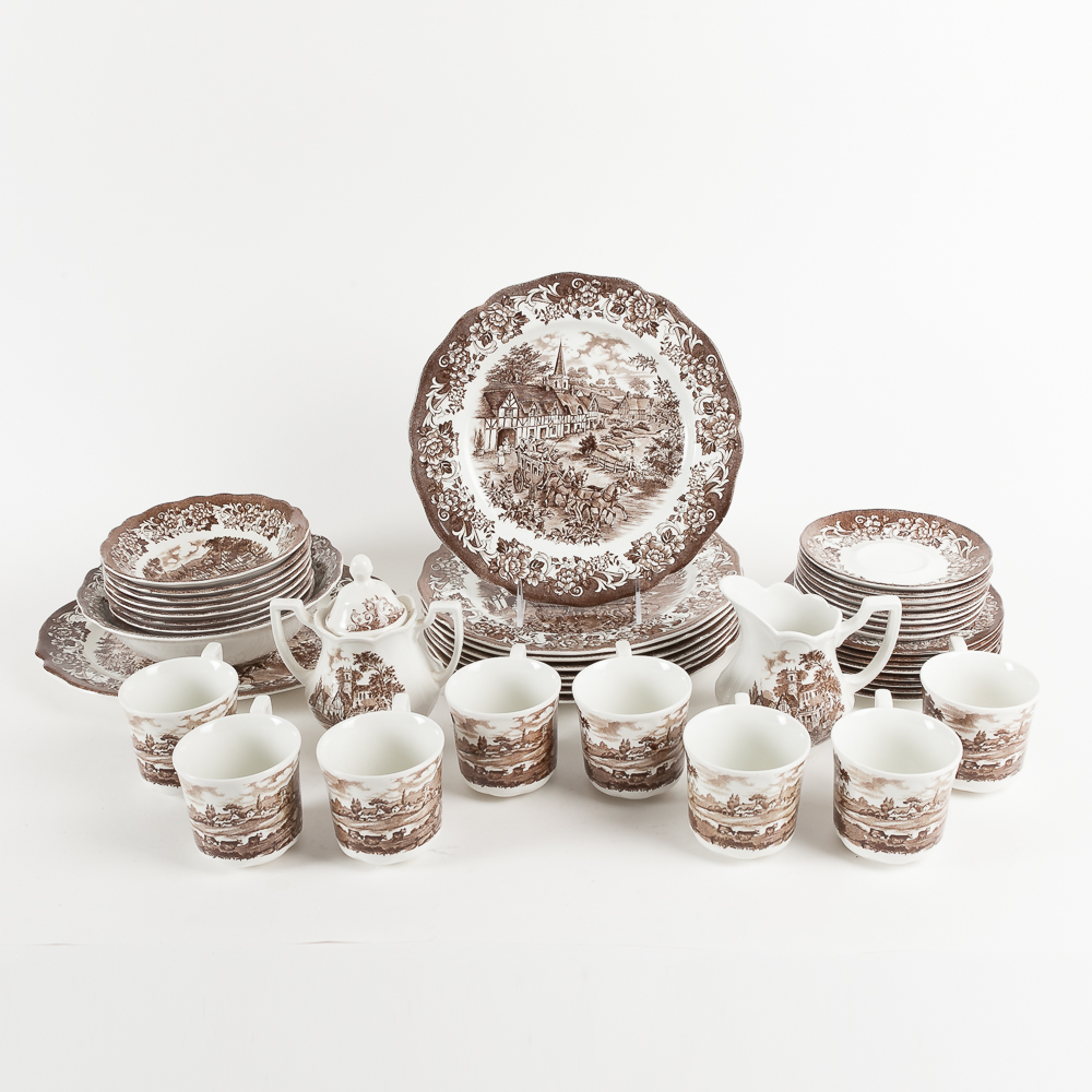 Collection of J&G Meakin "Stratford Stage" Ironstone Dinnerware