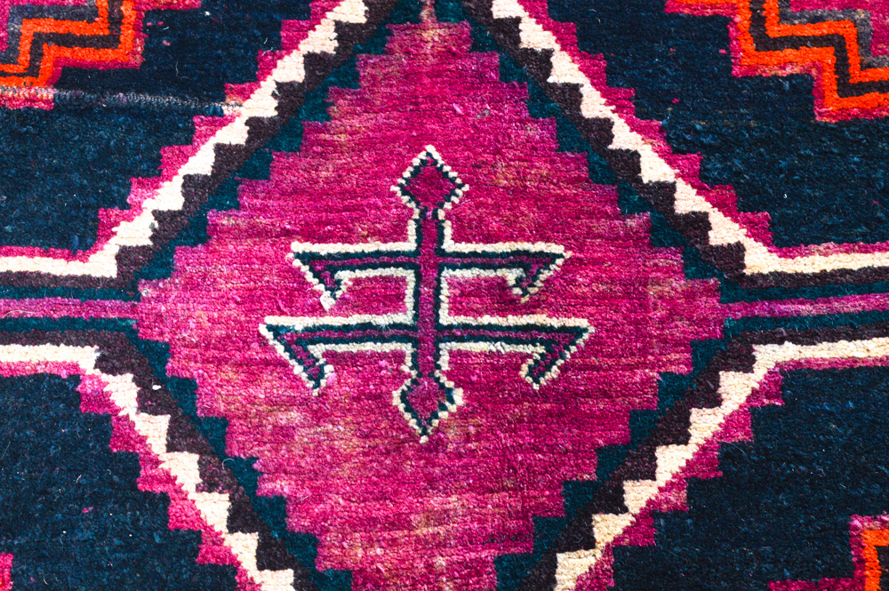 Semi-Antique Persian Shiraz Area Rug