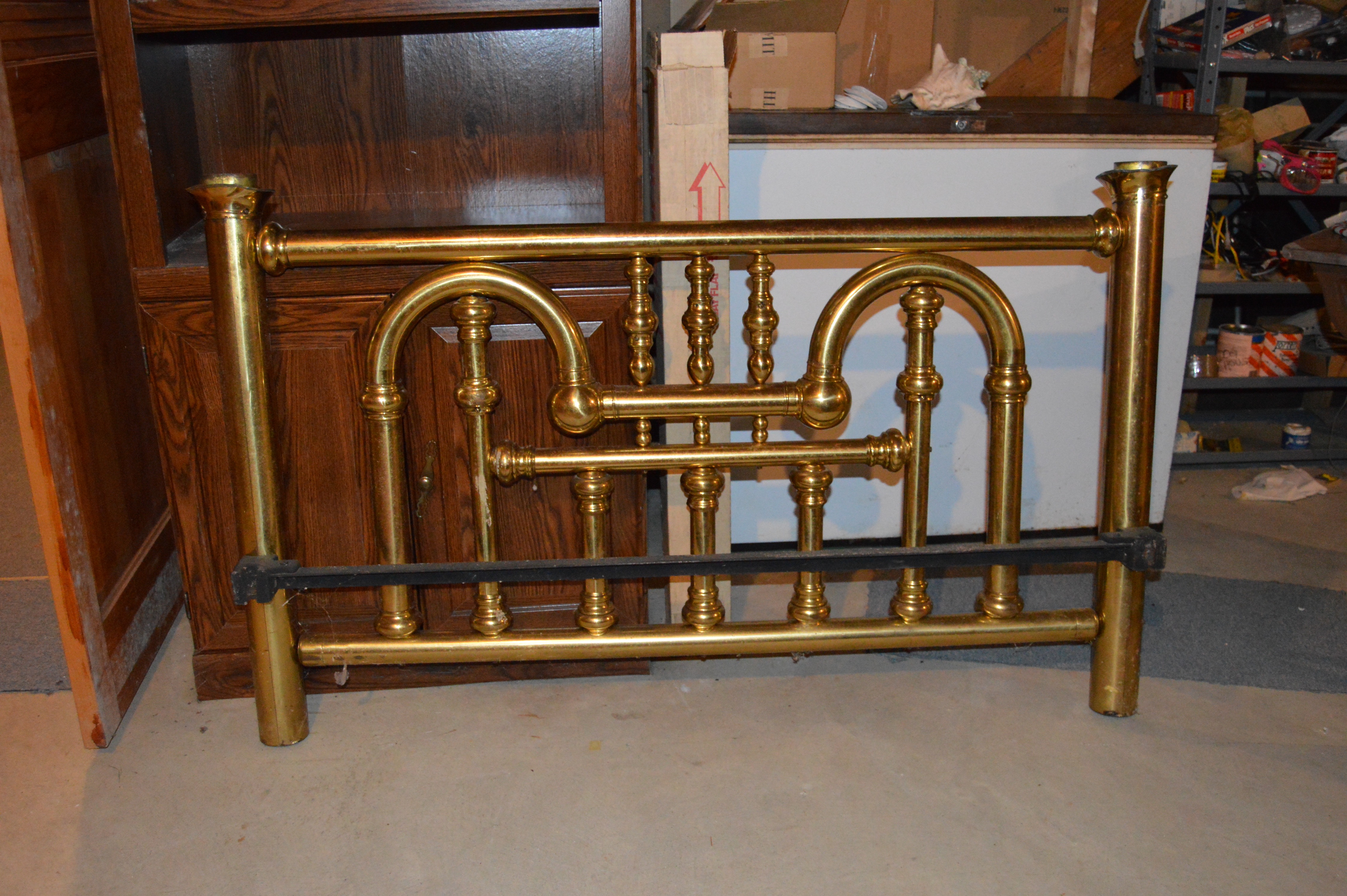 Antique Full Size Brass Bed Frame