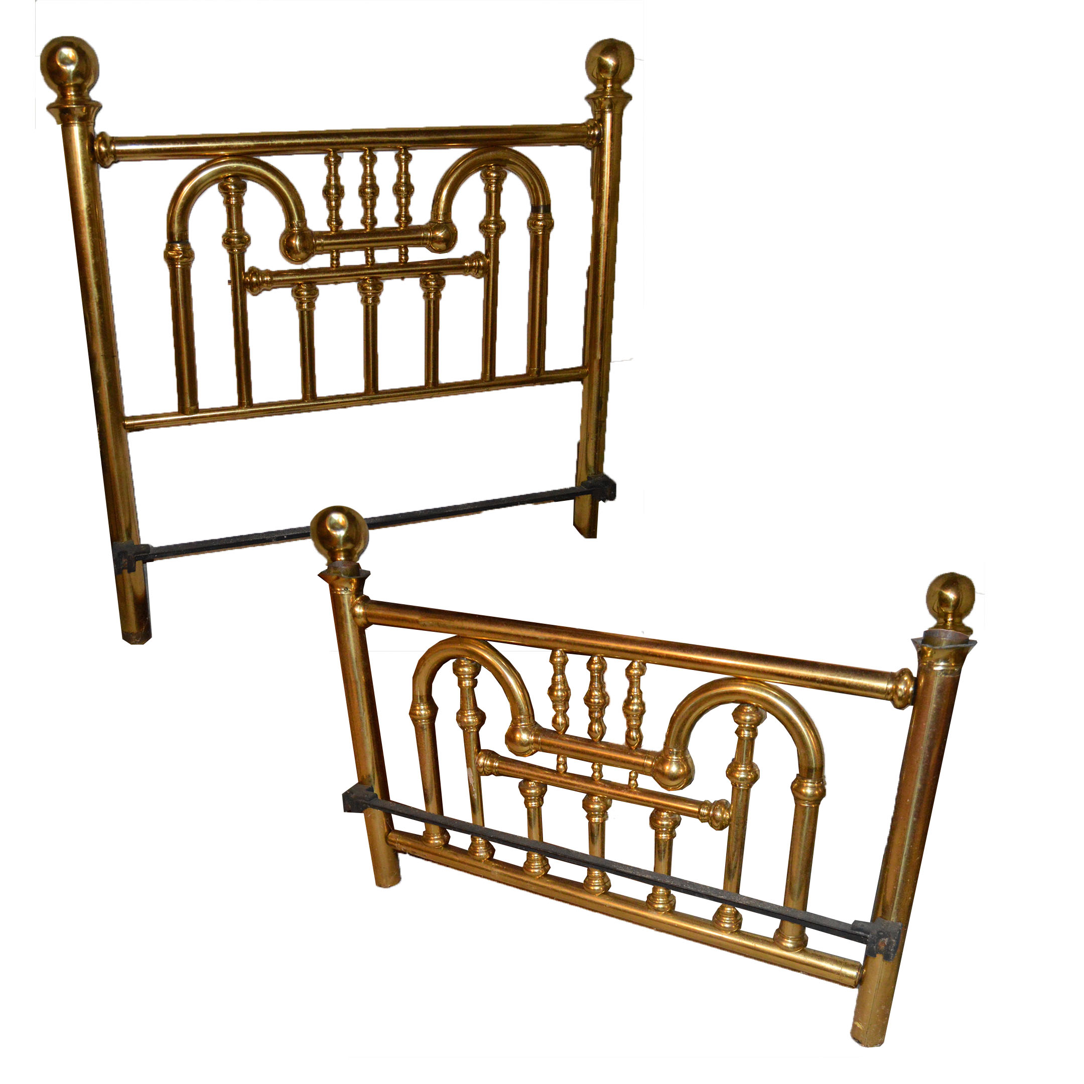 Antique Full Size Brass Bed Frame