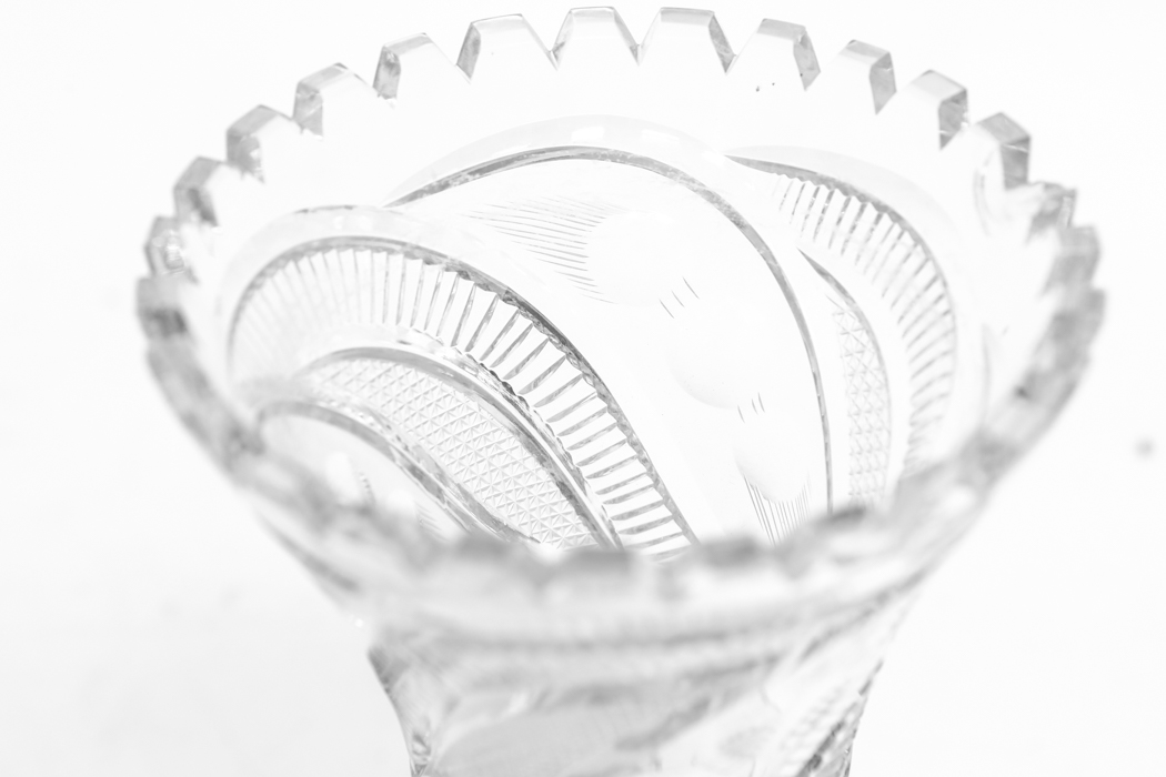 Crystal Pedestal Vase