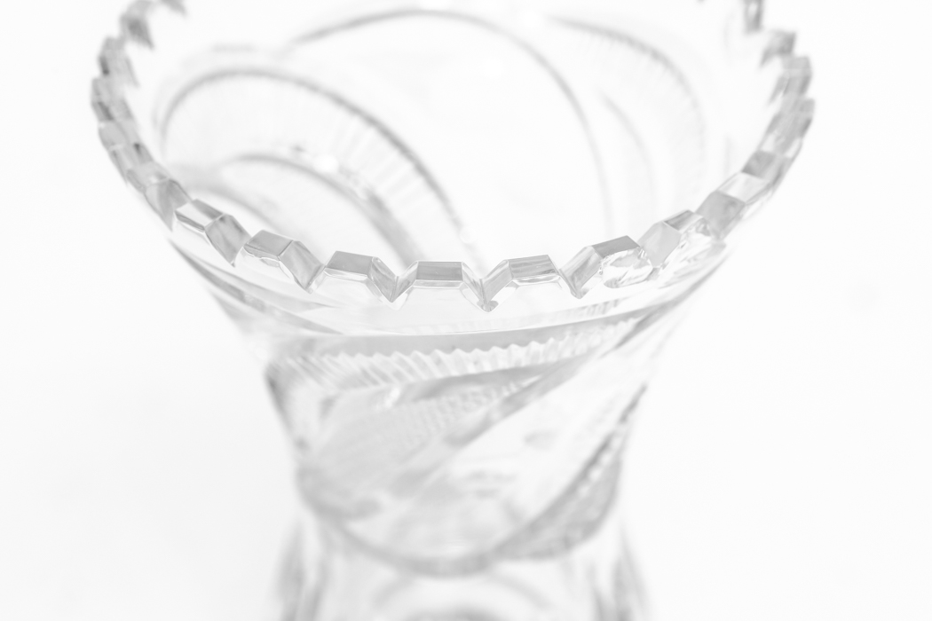 Crystal Pedestal Vase