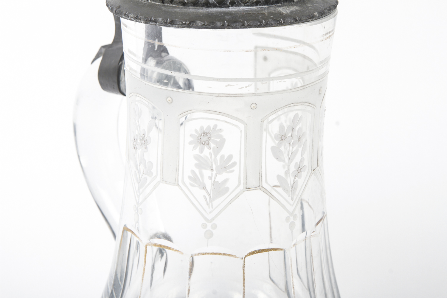 Three Glass and Pewter Beer Steins