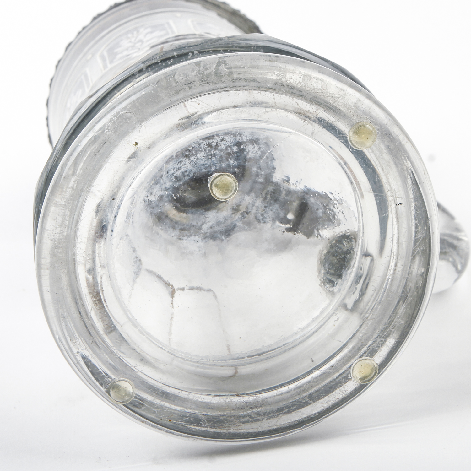 Three Glass and Pewter Beer Steins