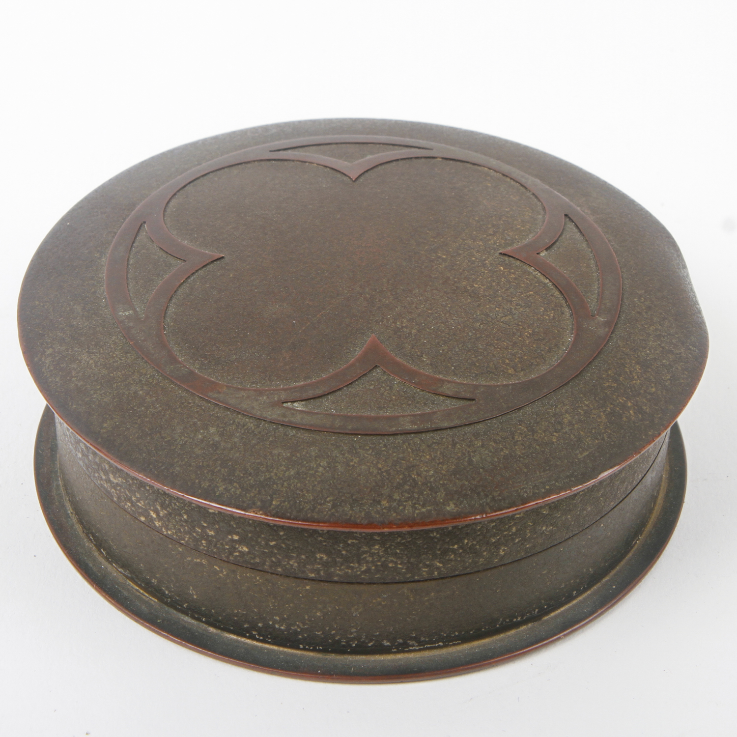 Art Deco Silver Crest Bronze Snuff Box