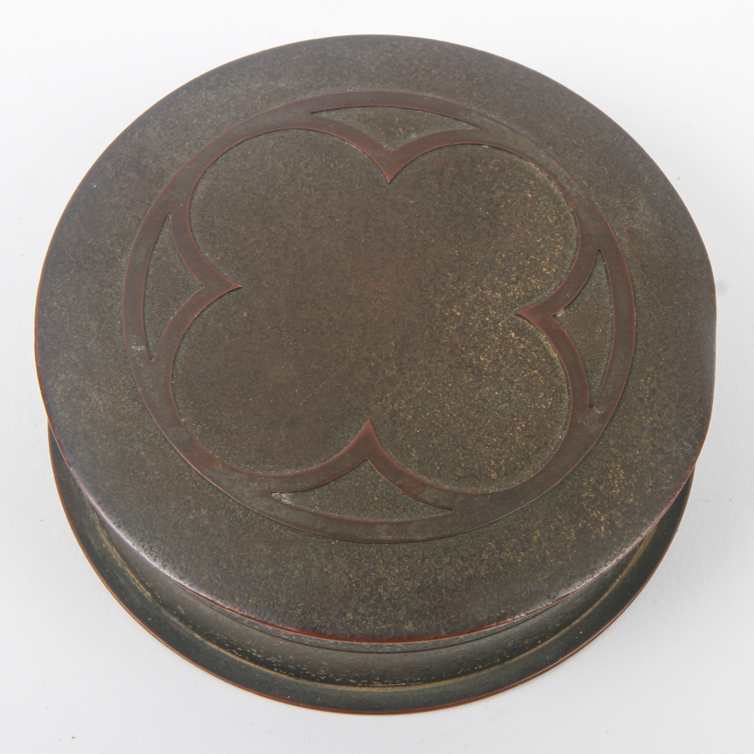 Art Deco Silver Crest Bronze Snuff Box