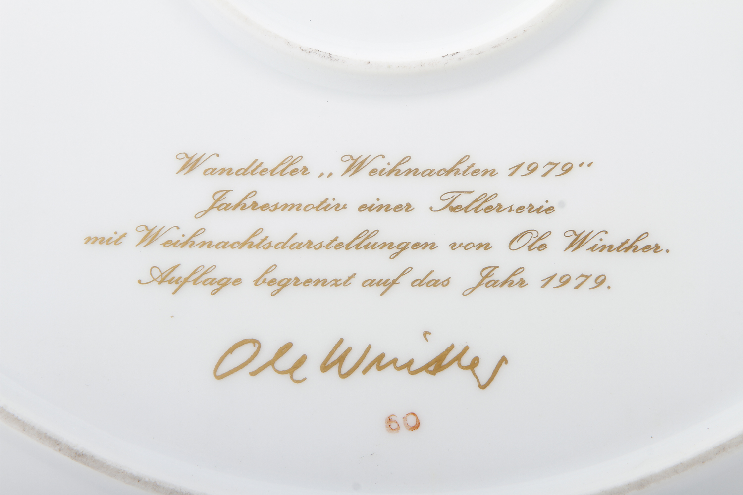 Hutschenreuther Christmas 1979 Plate