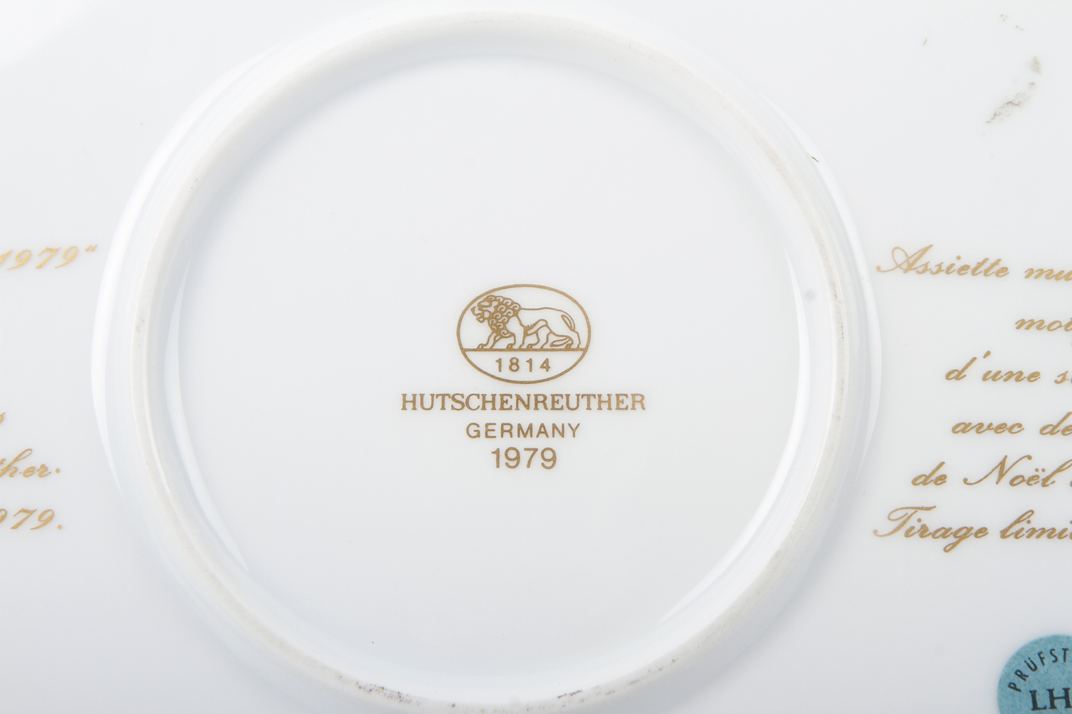 Hutschenreuther Christmas 1979 Plate