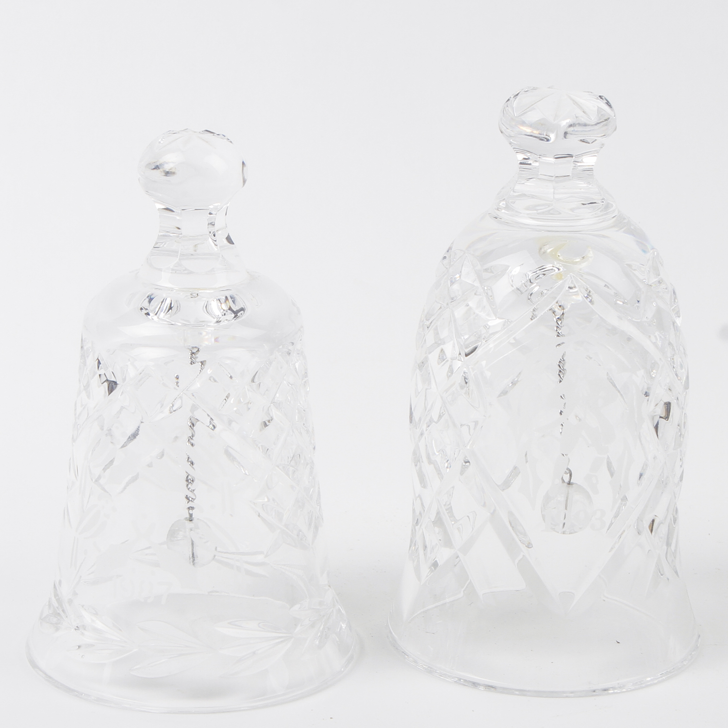 Two Waterford Crystal Bells