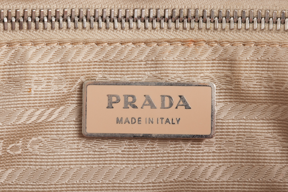 Prada Red Pebbled Leather Handbag