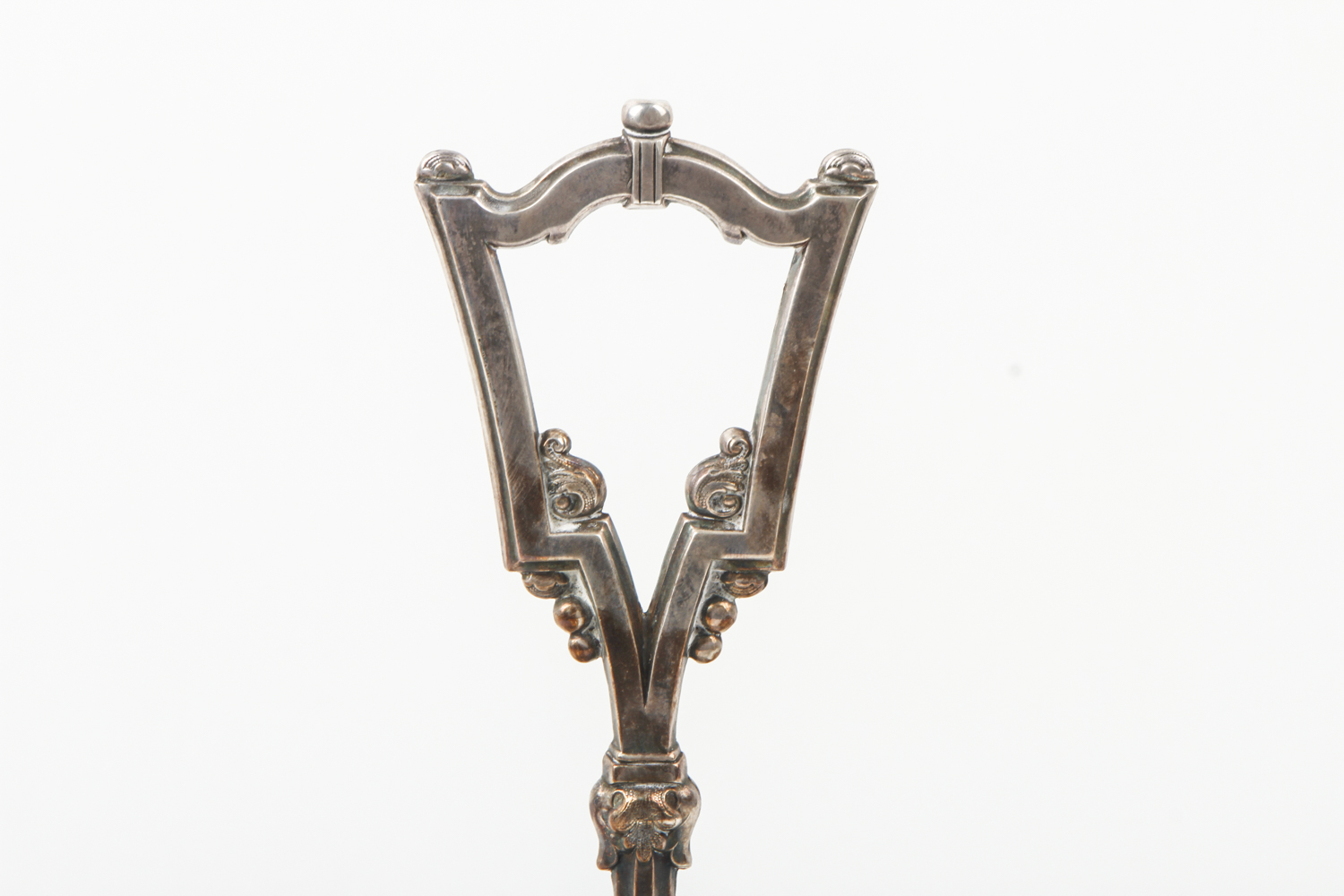 Antique Glass and Silver Plate Cruet Set